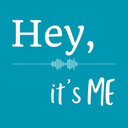 The logo for Hey, It's Me